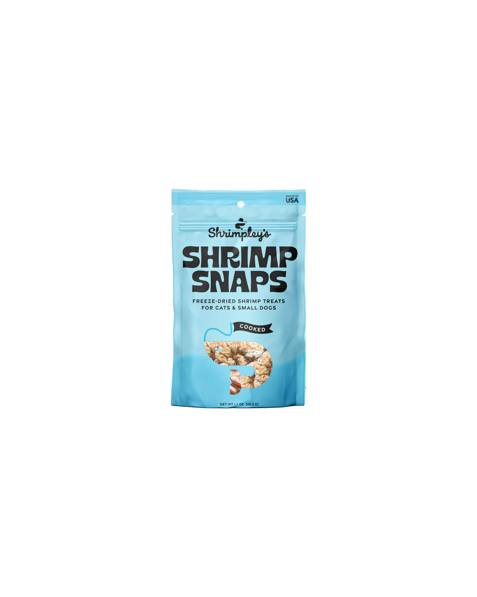Freeze Dried, Cooked and Peeled Shrimp for Cats and Small Dogs