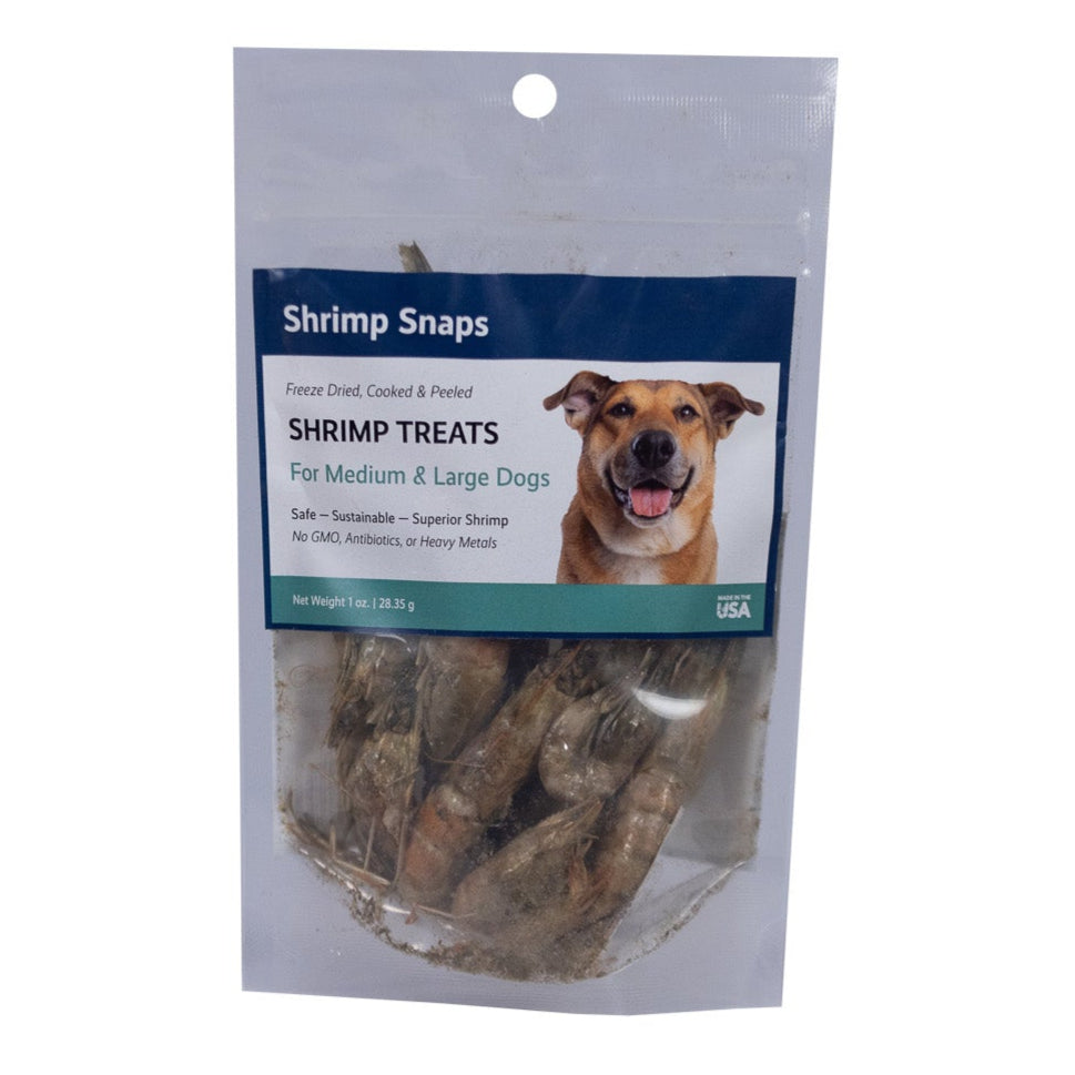 Freeze Dried, Raw Shrimp for Medium and Large Dogs