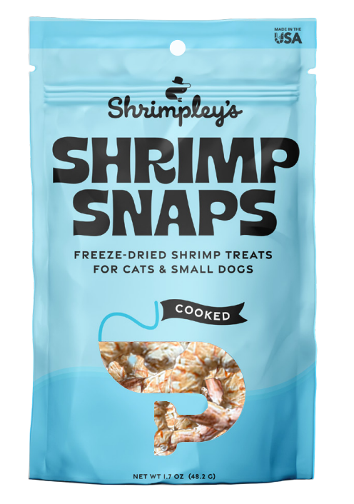 Freeze Dried, Cooked and Peeled Shrimp for Cats and Small Dogs